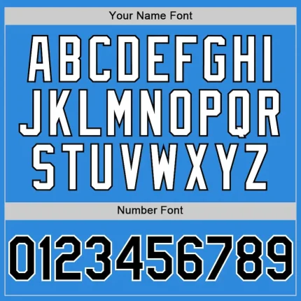 Custom Electric Blue Black-White 3D Pattern Design Gradient Style Twinkle Star Authentic Baseball Jersey - Image 5