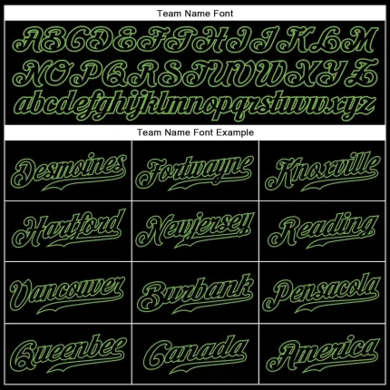 Custom Black Black-Neon Green Authentic Sleeveless Baseball Jersey - Image 3