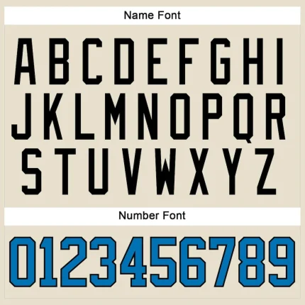 Custom Cream Blue-Black Hockey Lace Neck Jersey - Image 5