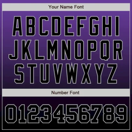 Custom Purple Black-Gray Authentic Fade Fashion Baseball Jersey - Image 4