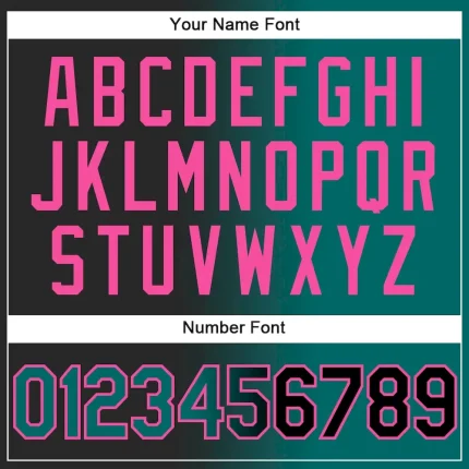 Custom Stitched Black Teal-Pink Gradient Fashion Sports Pullover Sweatshirt Hoodie - Image 4