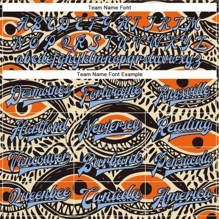 Custom Cream Light Blue-Black Evil Eyes 3D Pattern Design Bomber Full-Snap Varsity Letterman Jacket - Image 6