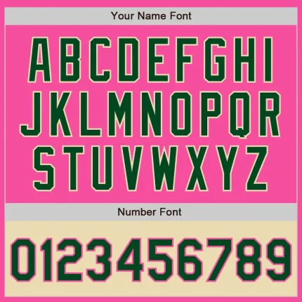 Custom Pink Green-Cream Bomber Varsity Letterman Two Tone Zipper Jacket - Image 5