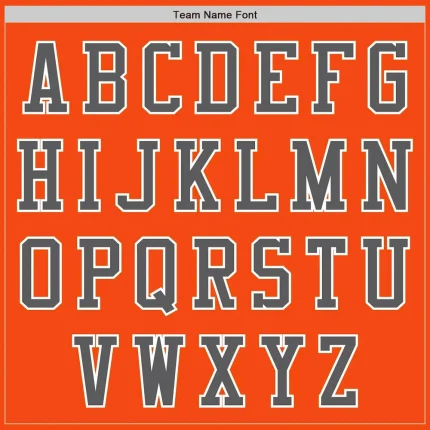 Custom Orange Steel Gray-White Authentic Baseball Jersey - Image 3