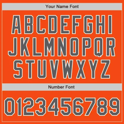 Custom Orange Steel Gray-White Authentic Baseball Jersey - Image 8