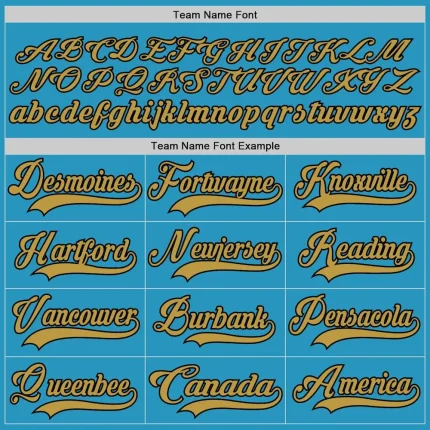 Custom Panther Blue Old Gold-Black Hockey Lace Neck Jersey - Image 4