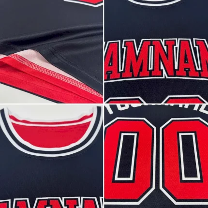 Custom Reversible Black Gray Double Side Basketball Jersey - Image 3