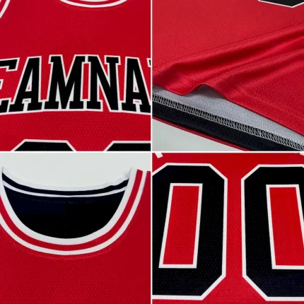 Custom Reversible Black Gray Double Side Basketball Jersey - Image 4