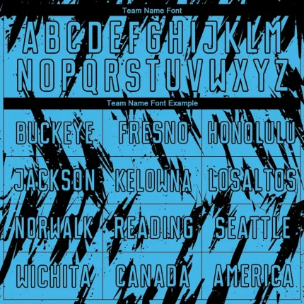 Custom Sky Blue Black Sublimation Soccer Uniform Jersey - Image 4