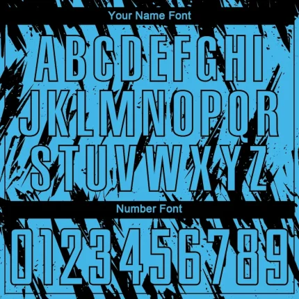 Custom Sky Blue Black Sublimation Soccer Uniform Jersey - Image 5