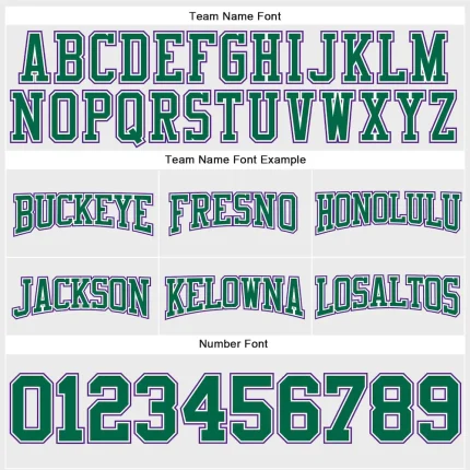 Custom Stitched White Kelly Green-Purple Football Pullover Sweatshirt Hoodie - Image 3