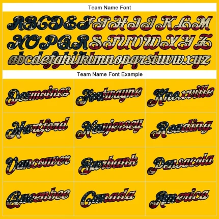 Custom Yellow Vintage USA Flag-Black Performance T-Shirt - Image 3