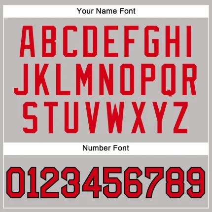 Custom Gray Red-Black Authentic Throwback Rib-Knit Baseball Jersey Shirt - Image 5