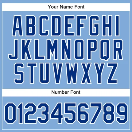 Custom Light Blue Royal-Gold Authentic Baseball Jersey - Image 5