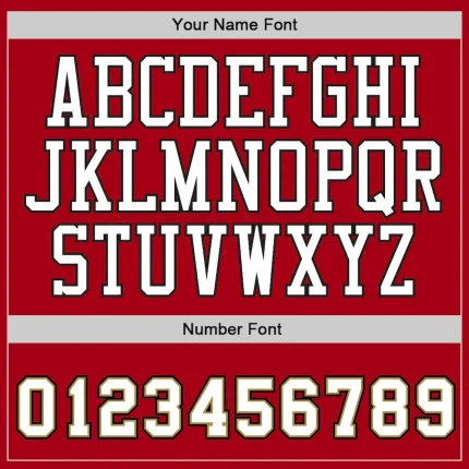 Custom Red White-Old Gold Authentic Baseball Jersey - Image 4